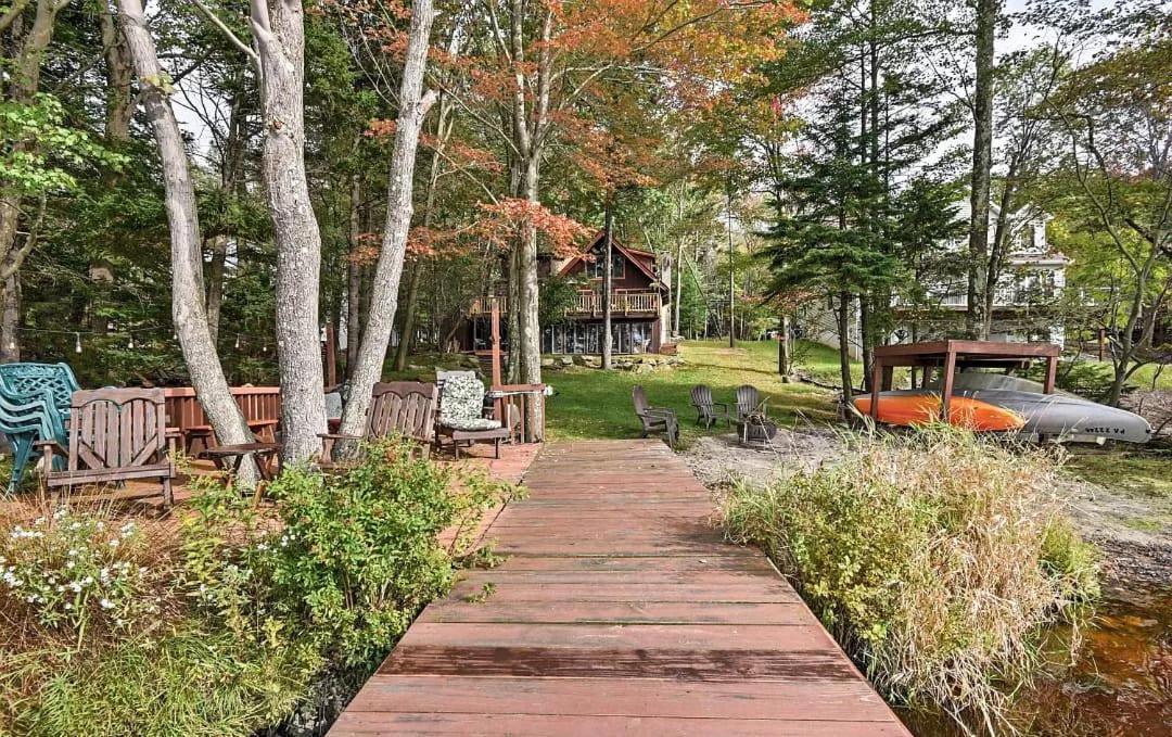 Lakefront Cabin Pvt Beach And Dock - Sunset Marina Arrowhead Lake Екстер'єр фото
